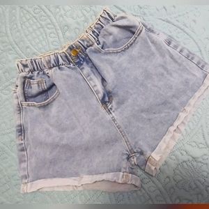 EUC SHEIN high rise mom jean shorts